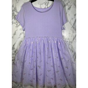 Wonder Nation Girls lilac bud tutu dress Size XL (14-16) plus Short Sleeve